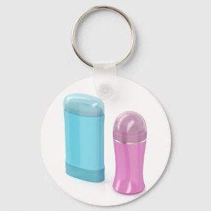 Rulle-på och pinneantiperspirantdeodorants nyckelring