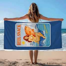 Rulle Snack Retro Pin-Up Röd Snapper Fiske Boatare