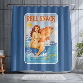 Rulle Snack Rollig Retro Pin-Up Röd Snapper Fiske