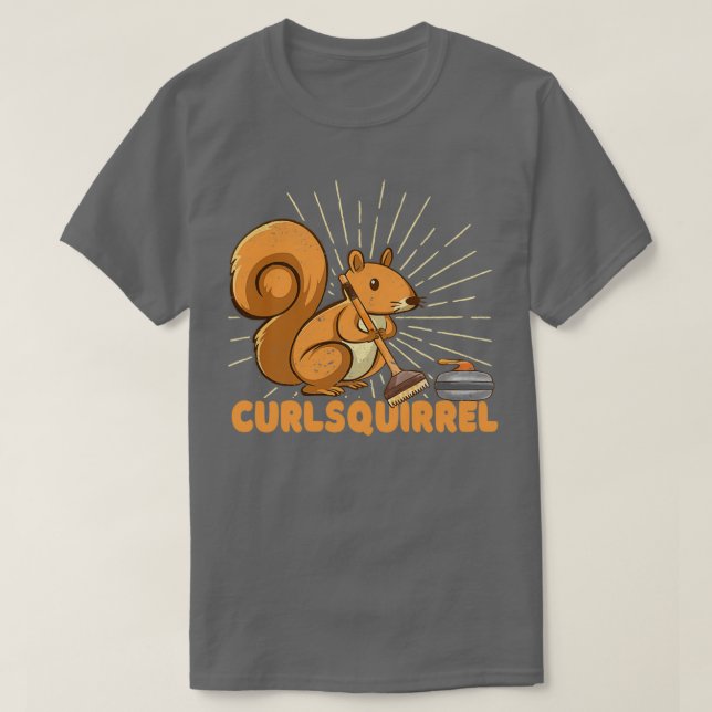Rullekorre, ekorrekurva t shirt (Design framsida)