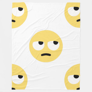 Rullfilt för emoji öga fleecefilt