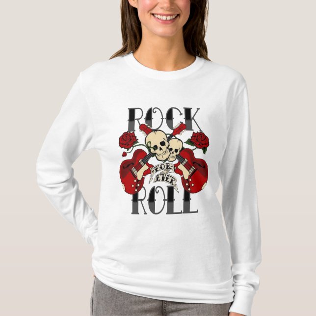 Rullför evigt för sten n tee shirt (Framsida)