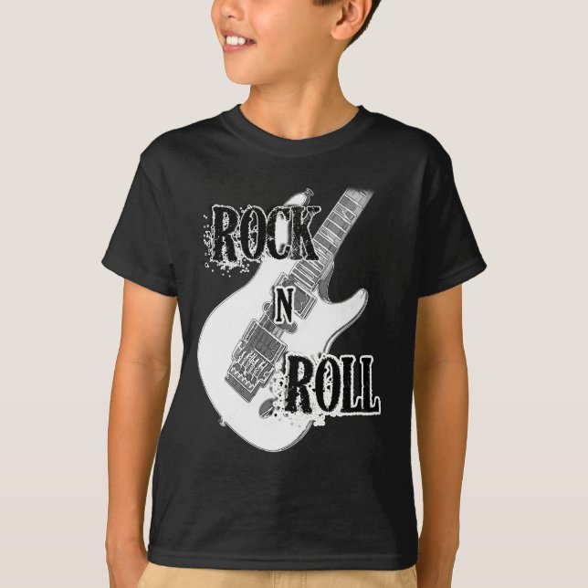 rullgitarr för sten n t shirt (Framsida)