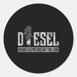 Rullkol Lastbil _ Diesel Lastbil Electrical Cars C Runt Klistermärke