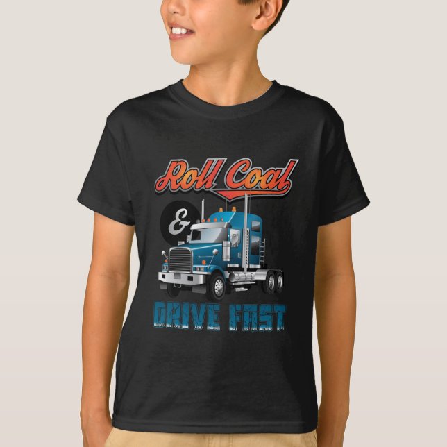 Rullkol och drev fastar t-shirt (Framsida)
