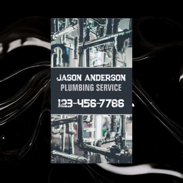 Rullning av rörmokare för Handyman Visitkort (Plumber Faucet Pipe Handyman Pluming Service Business Card)
