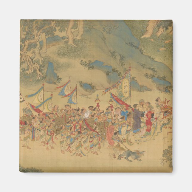rullning tribut fragment Qiu Ying forntida Kina pa Magnet (Framsidan)