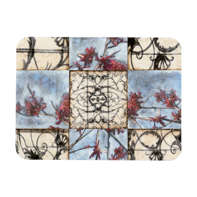 Rullningsmålning för panelerad Abstrakt Magnet (Horisontell)