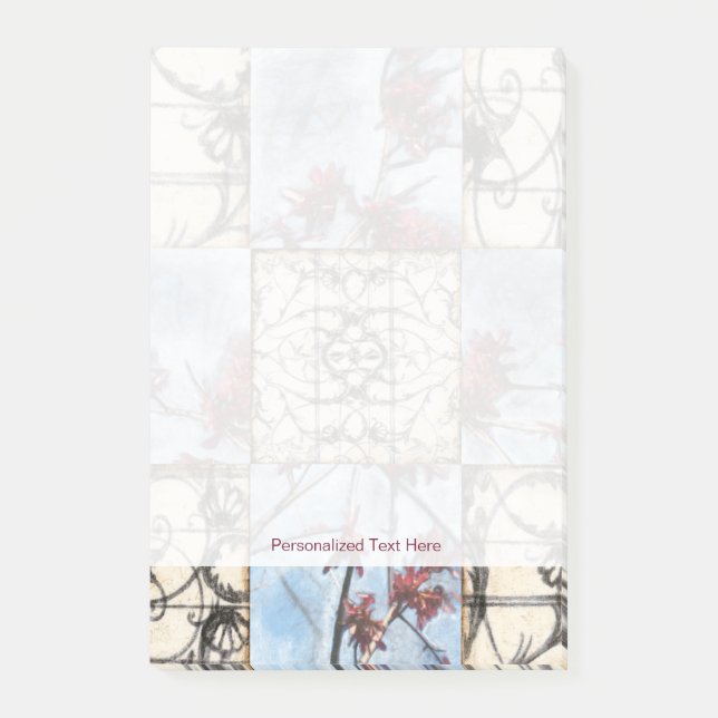 Rullningsmålning för panelerad Abstrakt Post-it Block (Framsida)