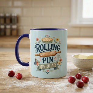 RullningsPinne Regelbunden Stugbakarstyl Mugg