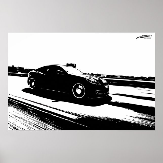 Rullningsskott för Genesis Coupe Poster (Framsidan)