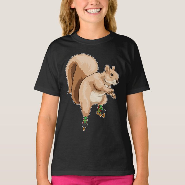 Rullrullskridskor för rullskridskor t shirt (Framsida)