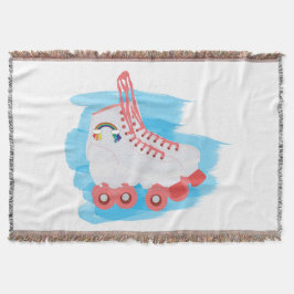 Rullskal med vattenfärg Stänk Filt