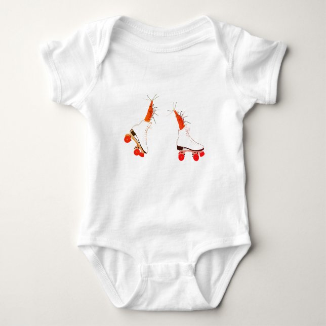 Rullskålsräkor Baby Bodydräkt T Shirt (Framsida)