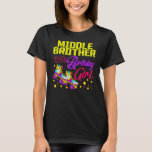 Rullskates Mitten Brother of the Birthday Girl T Shirt<br><div class="desc">Roller Skates Mitten Brother of the Birthday Girl Bday.</div>