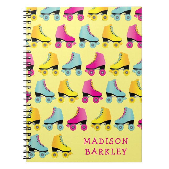 Rullskridsko barn anteckningsbok (Framsidan)