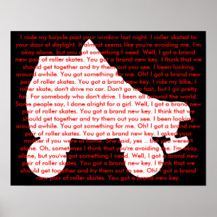 rullskridsko: brandnew nyckel poster