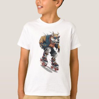 Rullskridsko hund t shirt