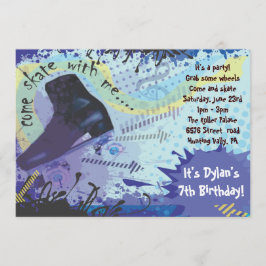 Rullskridsko Inbjudan Födelsedagsfest