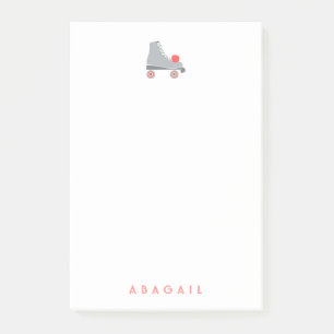 Rullskridsko - korall post-it block