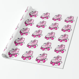 Rullskridsko på vit presentpapper