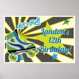 Rullskridsko Retro Derby Fest Poster