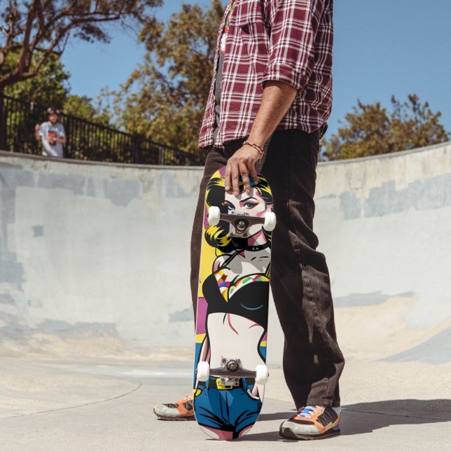 Rullskridsko Tjej Pop Grafisk Mini Skateboard Bräda 18,5 Cm (Utomhus 2)