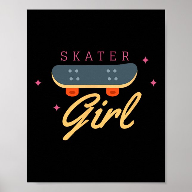 Rullskridskoåkare Skateboard Skateboardåkning För  Poster (Framsidan)
