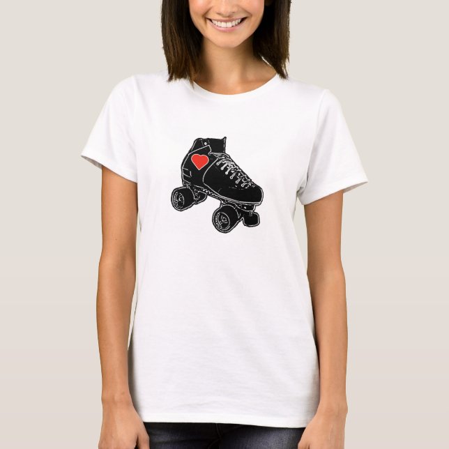 Rullskridskokärlek T-shirt (Framsida)