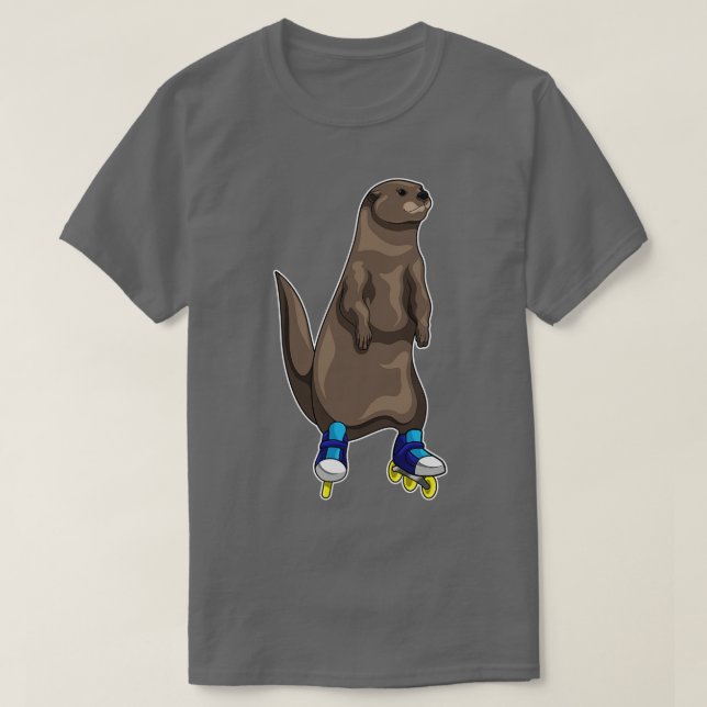 Rullskridskor för textbundna rullskridskor t shirt (Design framsida)