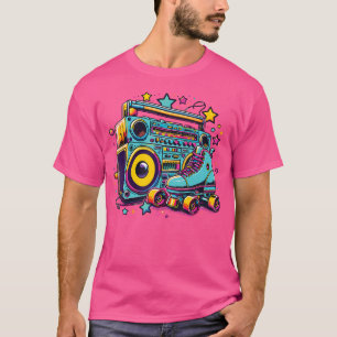 Rullskridskor Rollig 80-Talets Rullskridsko Tjej T Shirt