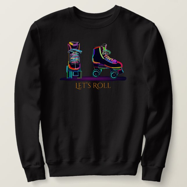 Rullskridskor Tröja Lång Ärmad Tröja (Design framsida)