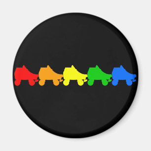 rullskridskoregnbåge magnet
