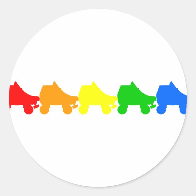 rullskridskoregu runt klistermärke (Framsida)