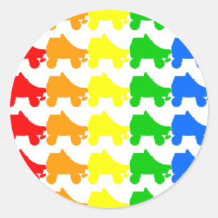 rullskridskoregu runt klistermärke