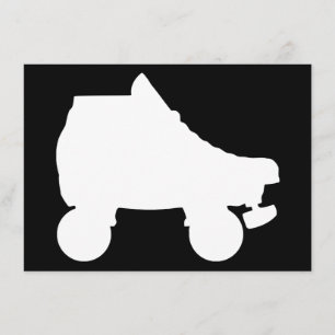 rullskridskosillouette inbjudningar