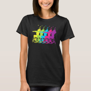 Rullstol Atlet Tennis Spelare Paralympics T Shirt