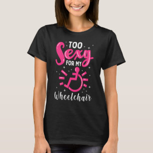 Rullstol handicted Girl Leg Amputee T Shirt