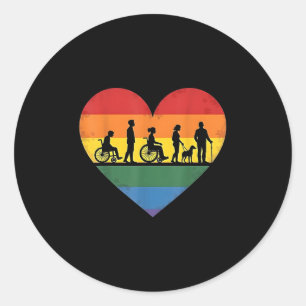 Rullstol, Quadriplegisk, Paraplegisk, Funktionshin Runt Klistermärke