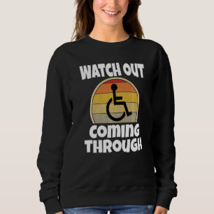 Rullstol Säger Se Upp Kommer Genom Retro T Shirt