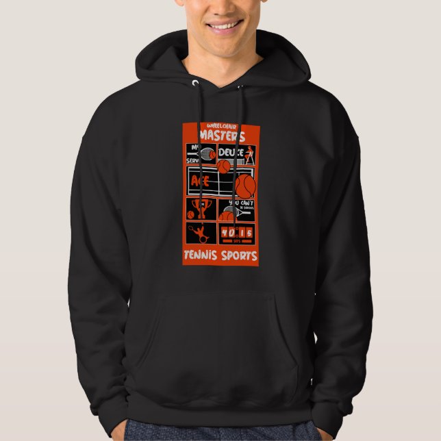 Rullstol Tennis Players Hoodie (Framsida)