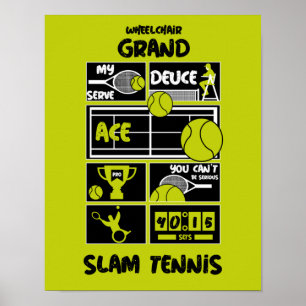 Rullstol Tennis Players Poster