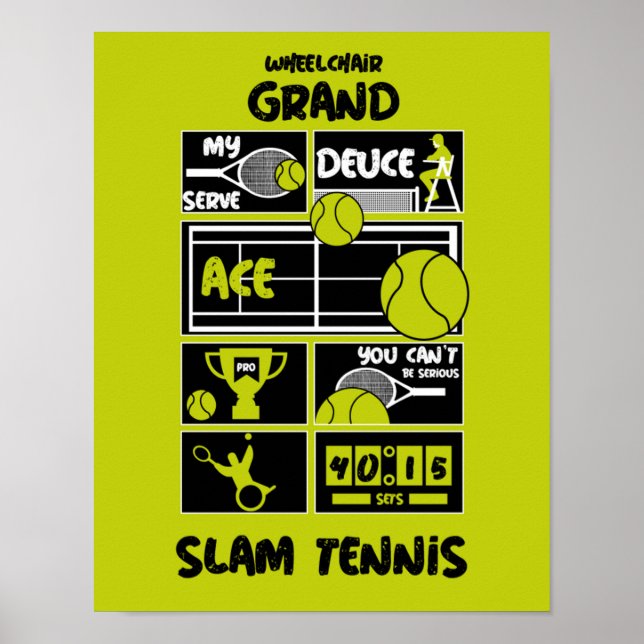Rullstol Tennis Players Poster (Framsidan)