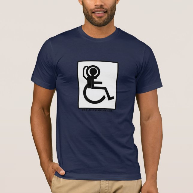 Rullstolastronaututbildning T Shirt (Framsida)