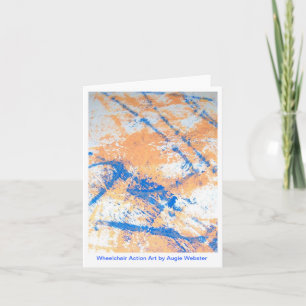 Rullstolhandlingkonst Notecards Kort