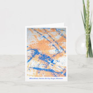 Rullstolhandlingkonst Notecards Kort