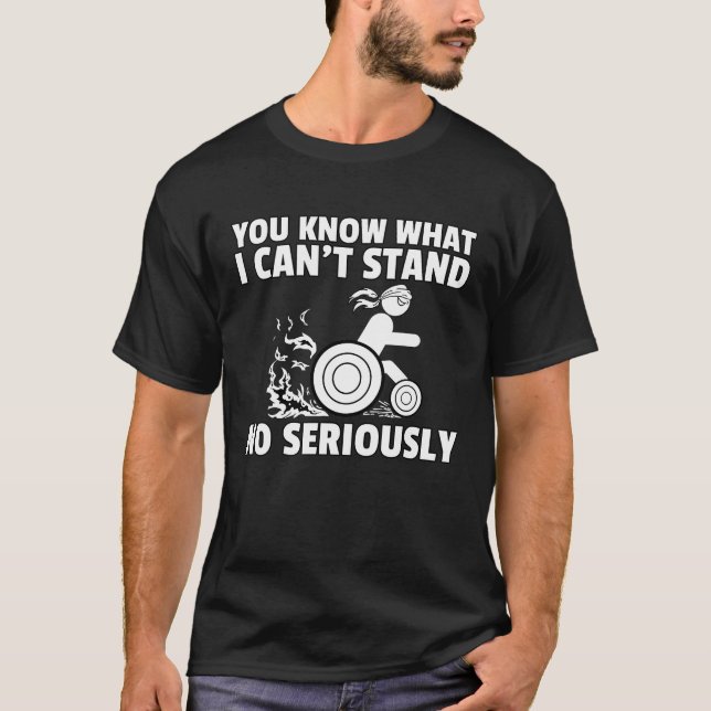 Rullstolshandikapp T Shirt (Framsida)