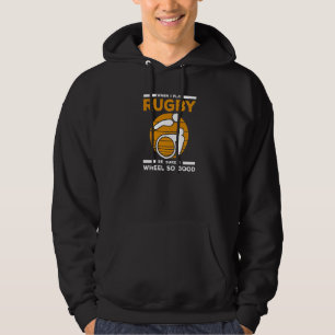 Rullstolsrugbyhjul Så Bra Rullstolsrugby Spela Hoodie