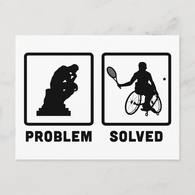 Rullstolstennis Vykort (Framsida)