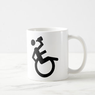 rullstolsuputen rullar stolen kaffemugg